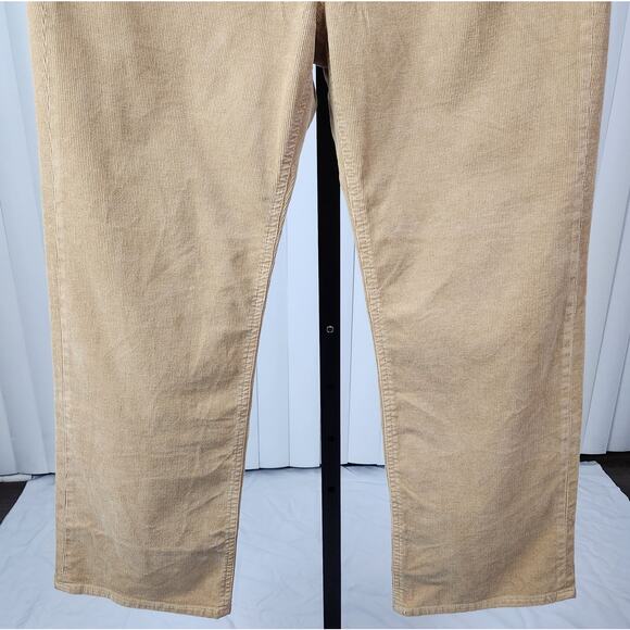 J. Crew Corduroy Pants High-rise Slim Demi-boot Cotton Blend Tan Size 29P - Picture 7 of 11